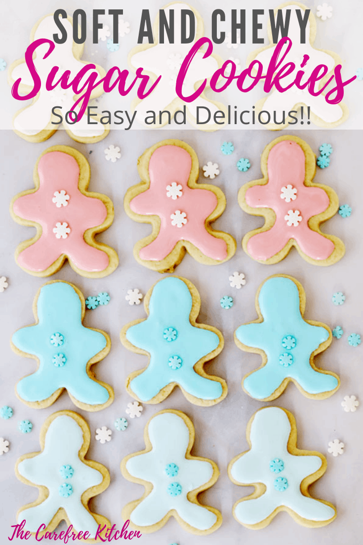 Pinterest pin for Rolled Sugar Cookies
