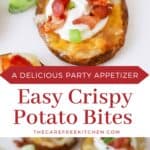 crispy round potato bites recipe, easy appetizer recipe.