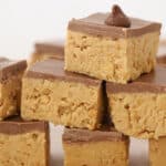 homemade peanut butter bars, easy not bake recipe