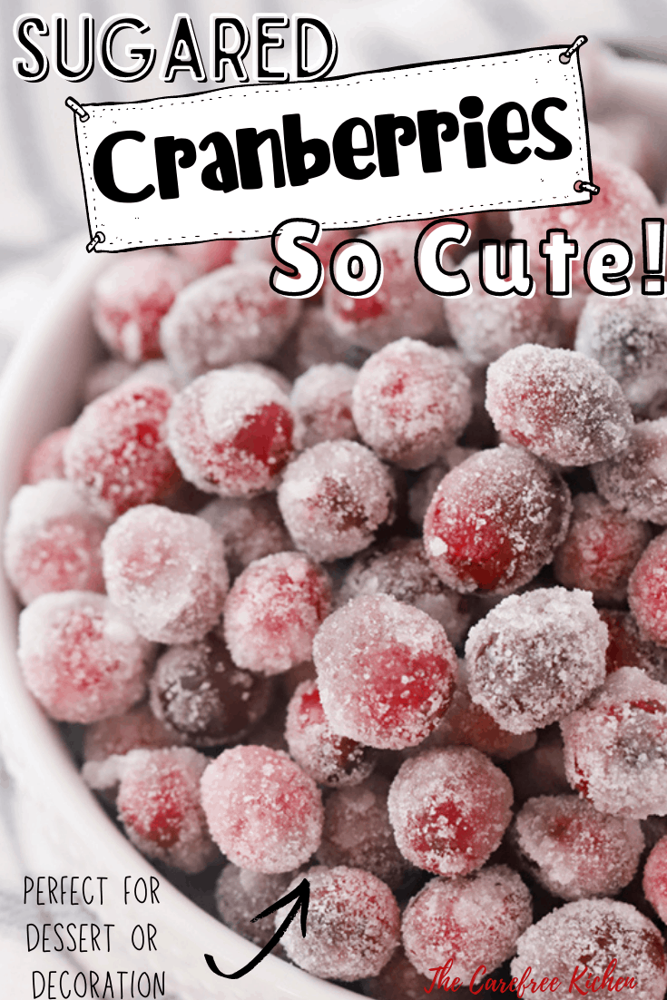 how to make homemade sugared cranberries recipe. 