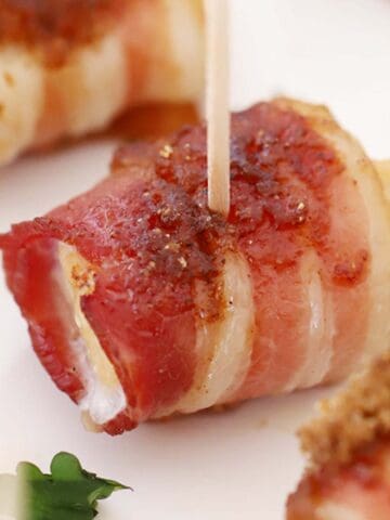 bacon wrapped chicken bites, easy chicken appetizer recipe