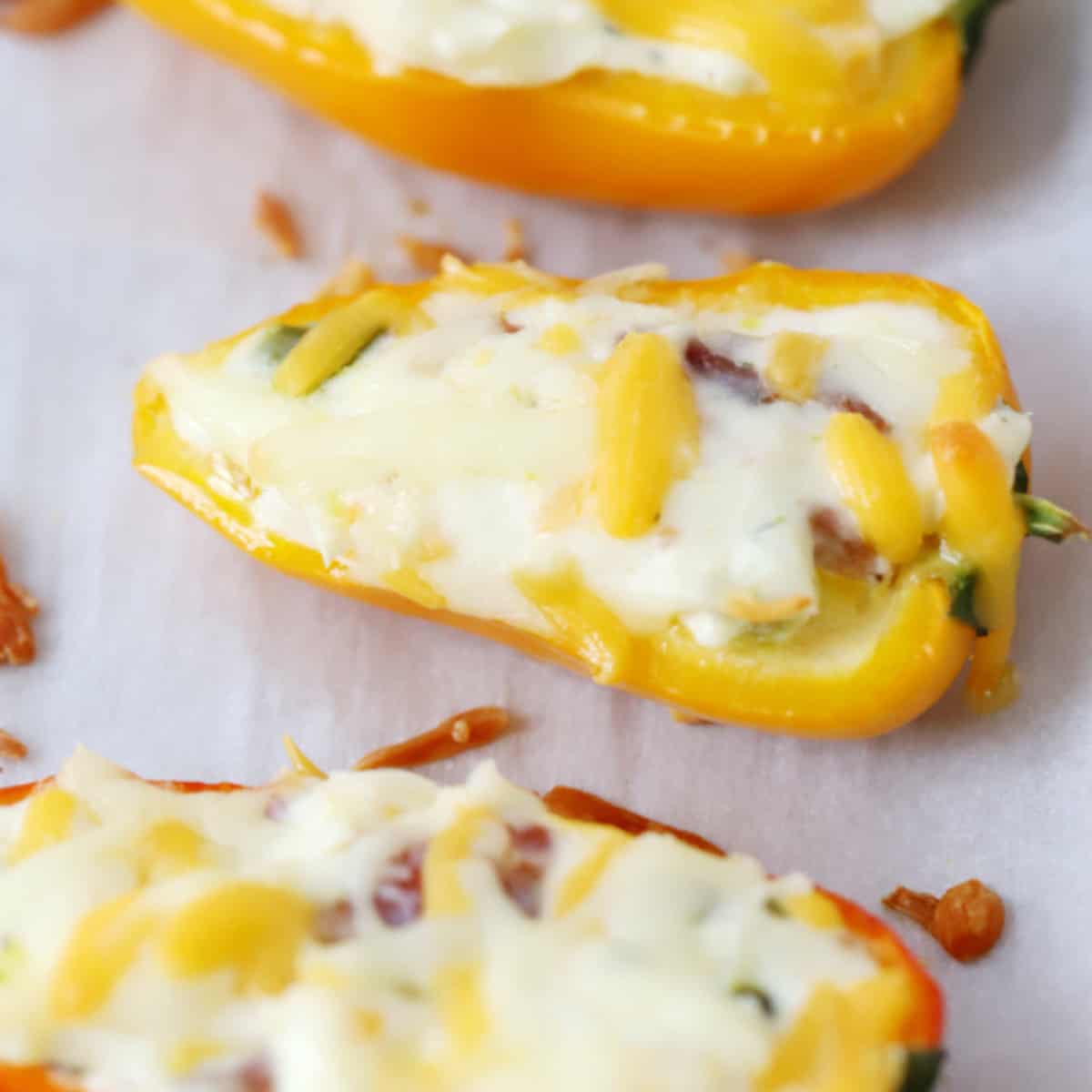cheese stuffed mini pepper recipe, pepper appetizers
