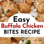 baked buffalo chicken bites recipe