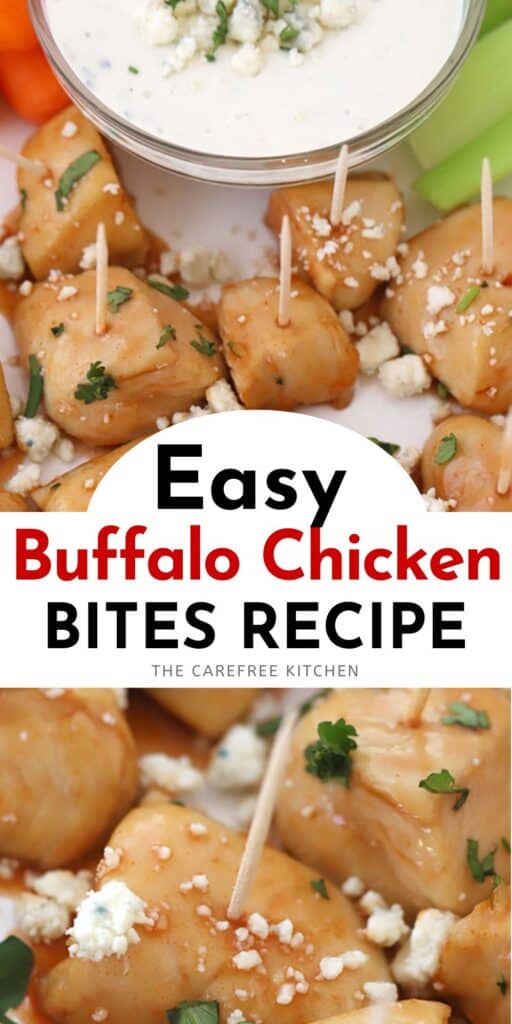 baked buffalo chicken bites recipe