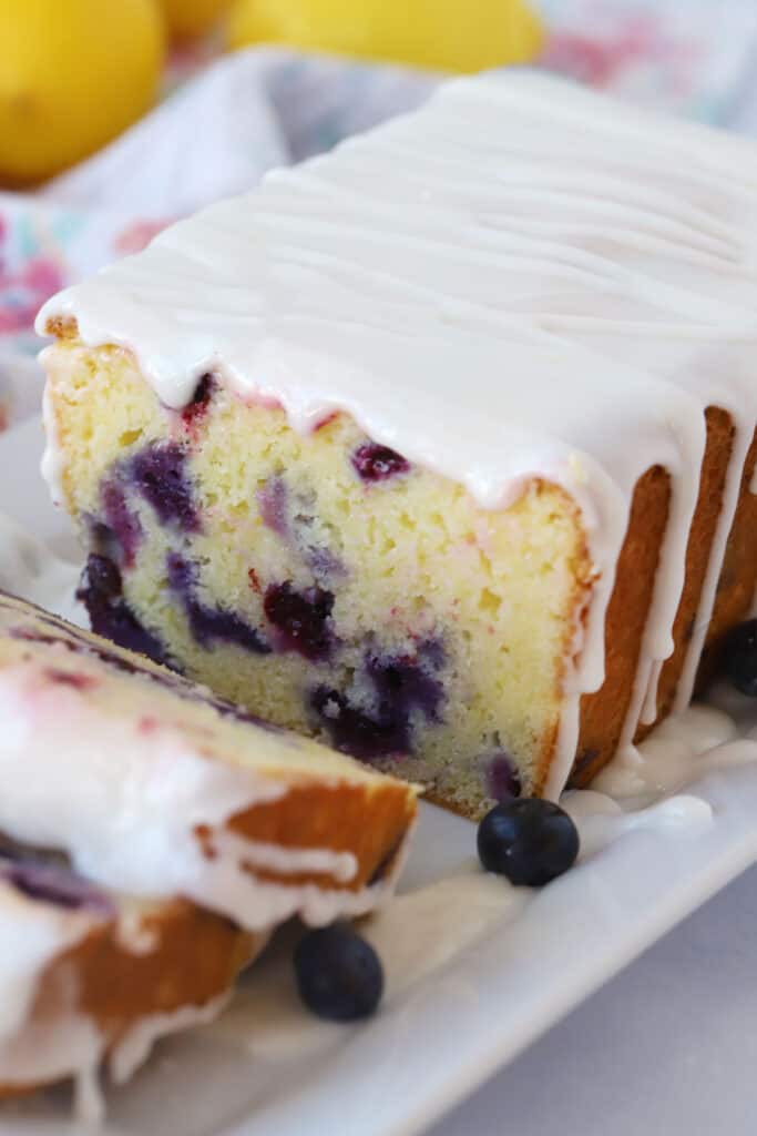 lemon blueberry bread recipe, blueberry quick bread.