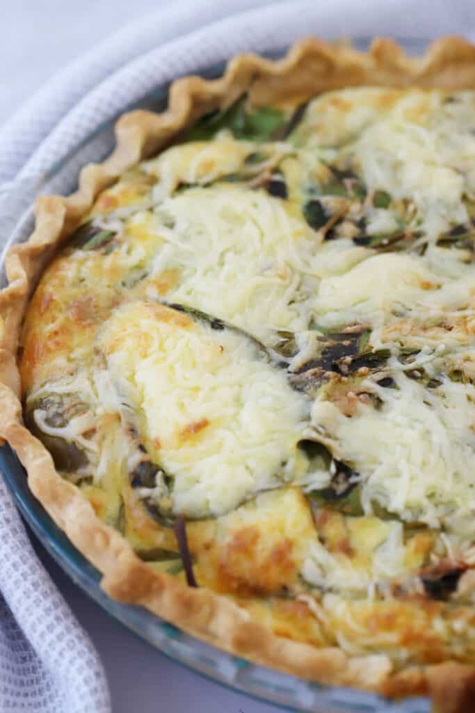 how to make spinach quiche with sausage