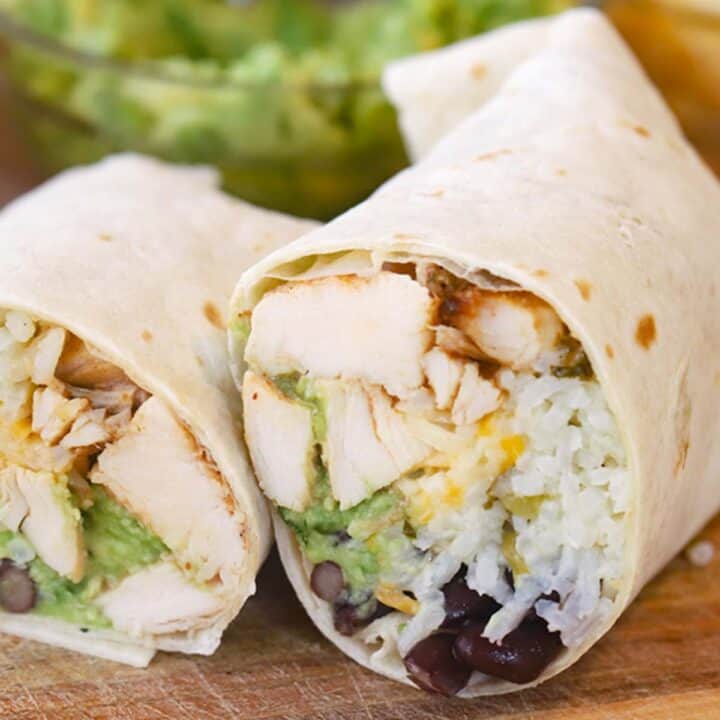 Chipotle Chicken Burrito - The Carefree Kitchen