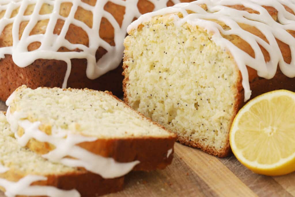 lemon poppy seed bread, an easy quick bread recipe