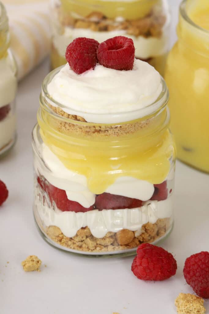 lemon raspberry parfait recipe.