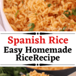 Spanish rice recipe served as an easy rice recipe