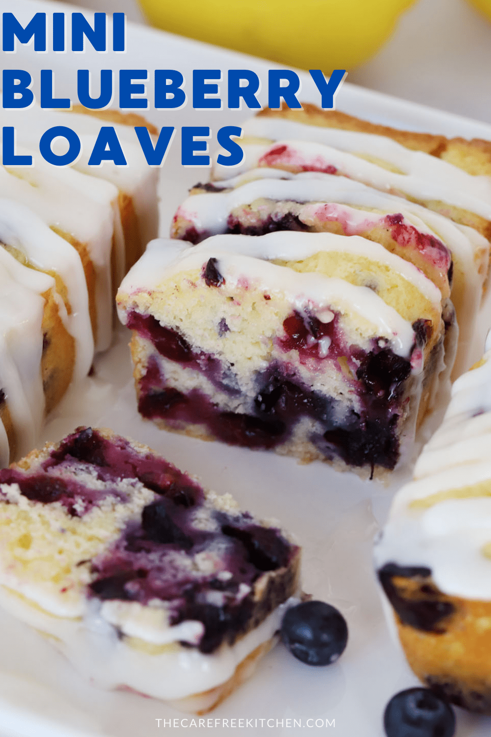 Lemon Blueberry Mini Loaf Pan Recipe The Carefree Kitchen