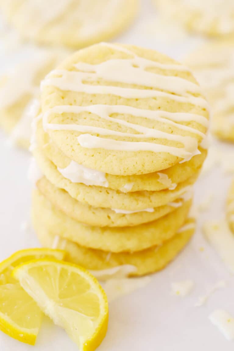 Glazed Lemon Cookies Recipe- The Carefree Kitchen