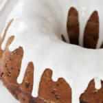 chocolate bundt cake recipe with vanilla glaze