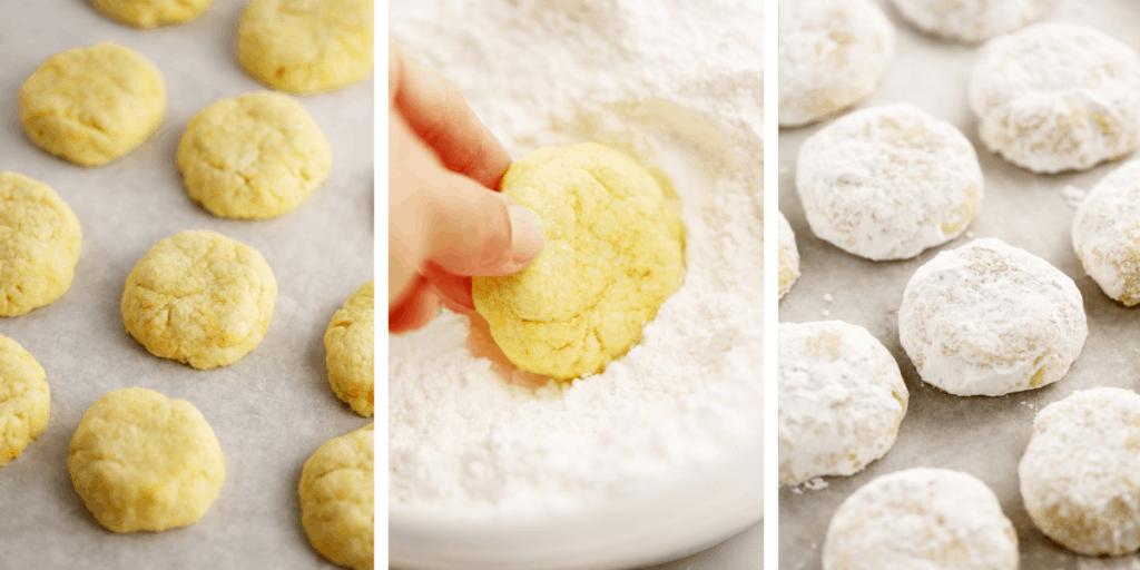 how to make lemon cooler cookies, lemon coolers cookies, lemon powdered sugar cookies, Italian lemon cookies. 