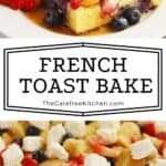 Red White and Blue French Toast Bake