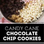 candy cane chocolate chip holiday cookie recipe