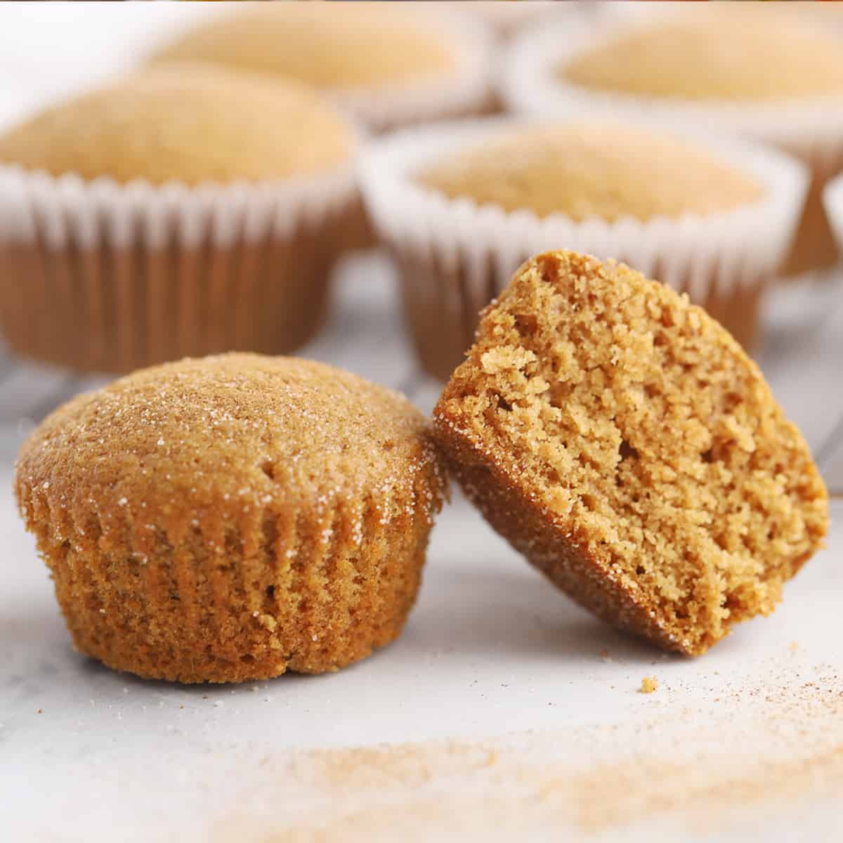 applesauce muffins recipe with sugar topping for muffins