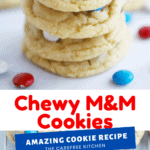 how to make red white and blue m and m cookie recipe