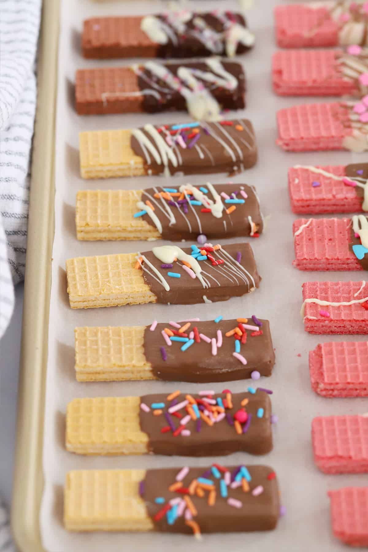 Chocolate Dipped Wafer Cookies The Carefree Kitchen
