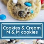 m and m cookies recipe with oreos