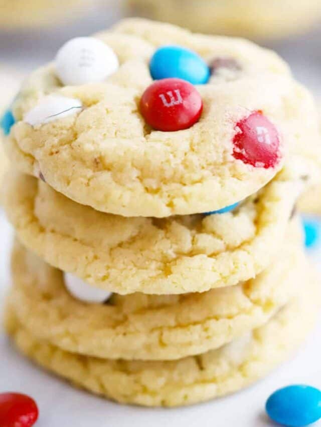 Red White And Blue M and M Cookies Story