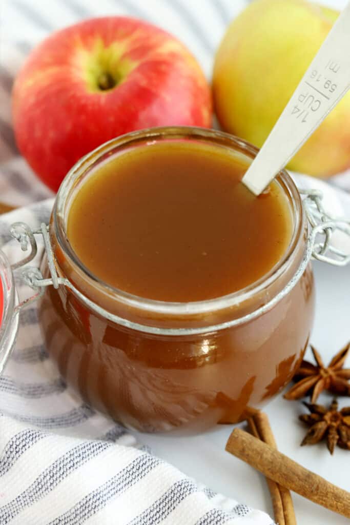 apple cider syrup recipe, brunch syrup 