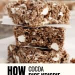 How to make the Best Chocolate Rice Krispies Treats for a quick treat