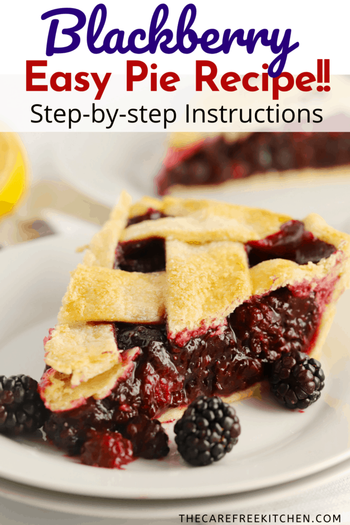 Pinterest pin for Blackberry Pie.
