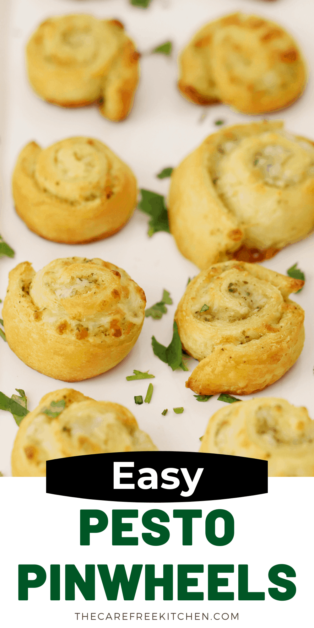 Easy Pesto Pinwheels Recipe - The Carefree Kitchen