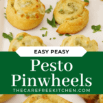 pillsbury crescent rolls, easy pesto pinwheel recipe