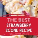 how to make strawberry cream scones