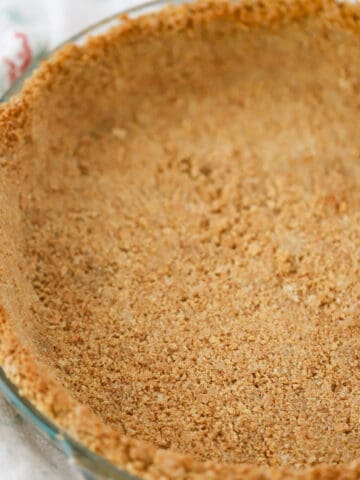 graham cracker crust in a 9" pie pan