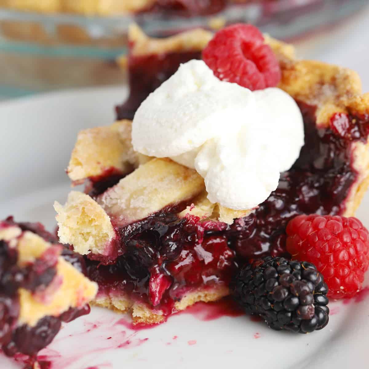 best razzleberry pie recipe, easy berry pie recipe
