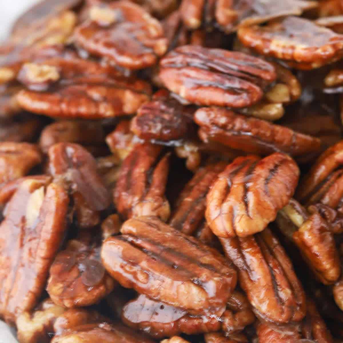 easy candied pecans recipe, how to candy pecans.