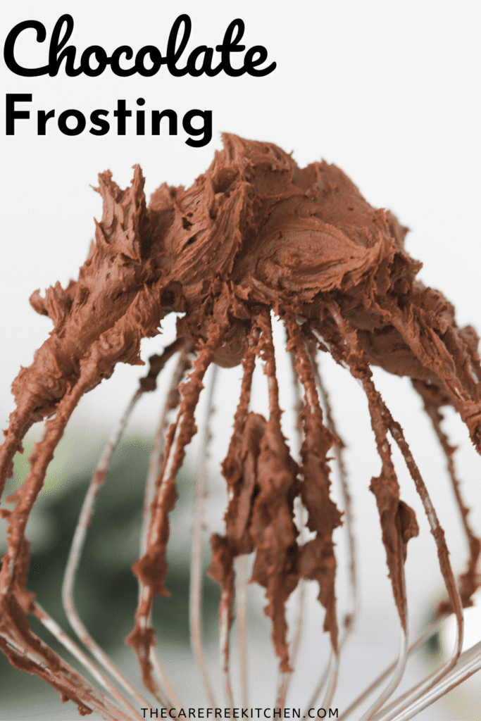 pinterest pin for best chocolate buttercream frosting