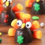 pinterest image for Chocolate turkeys