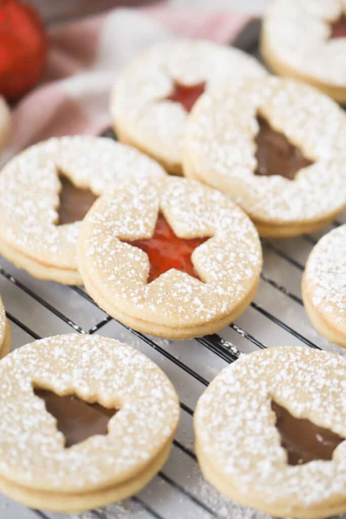 The best linzer cookie recipe, almond flour christmas cookies that are always a favorite. 