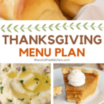 Pinterest image for thanksgiving menu plan ideas