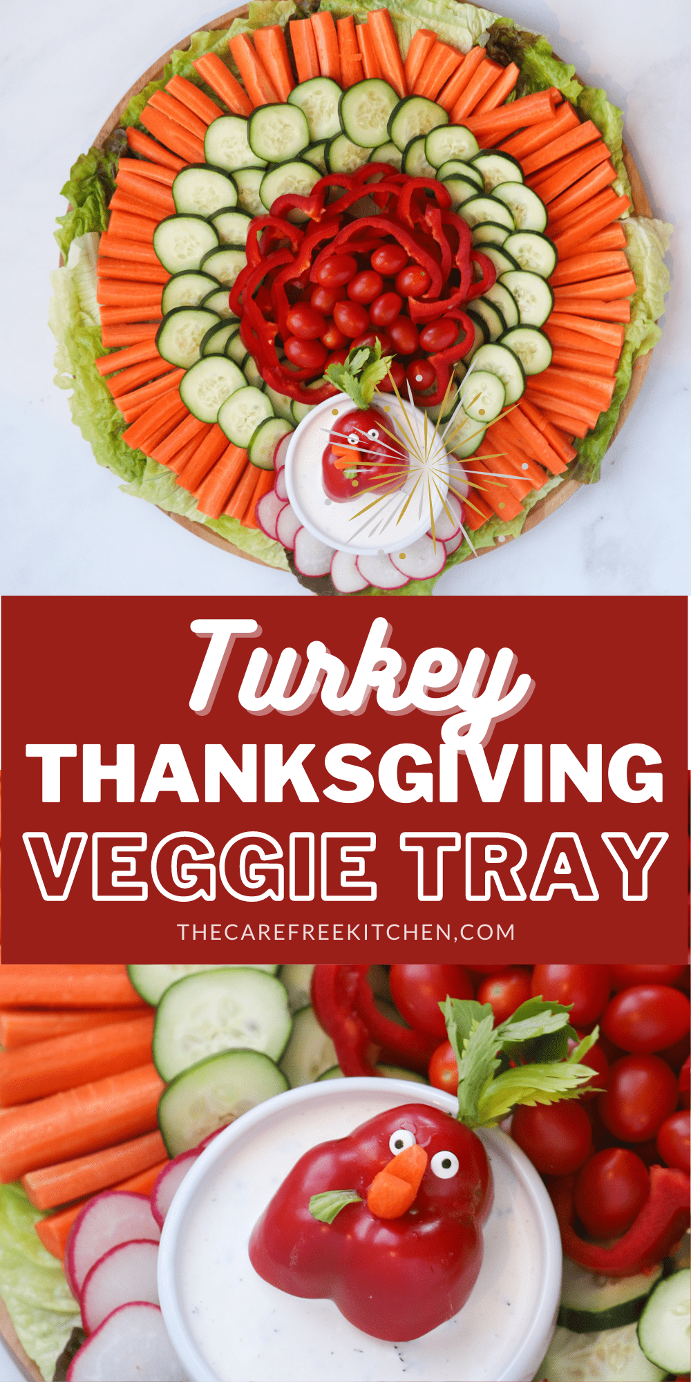 Holiday Veggie Tray - The Carefree Kitchen