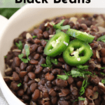 pinterest pin for homemade chipotle black beans
