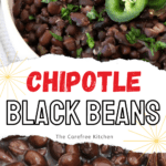 pinterest image for black beans chipotle , copycat chipotle Black beans