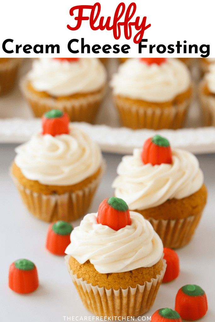 Pinterest pin for Cream Cheese Frosting.