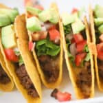 taco bar, easy ground beef taco recipe