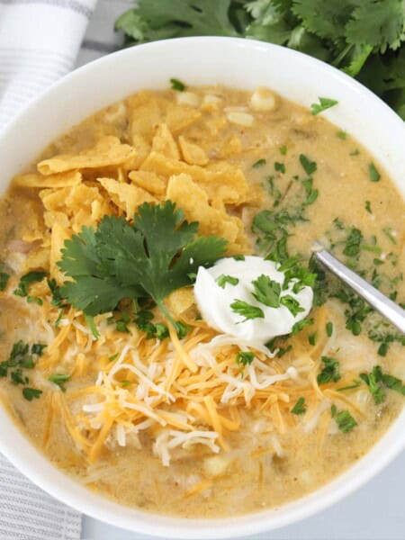 Green Chili Chicken Enchilada Soup recipe
