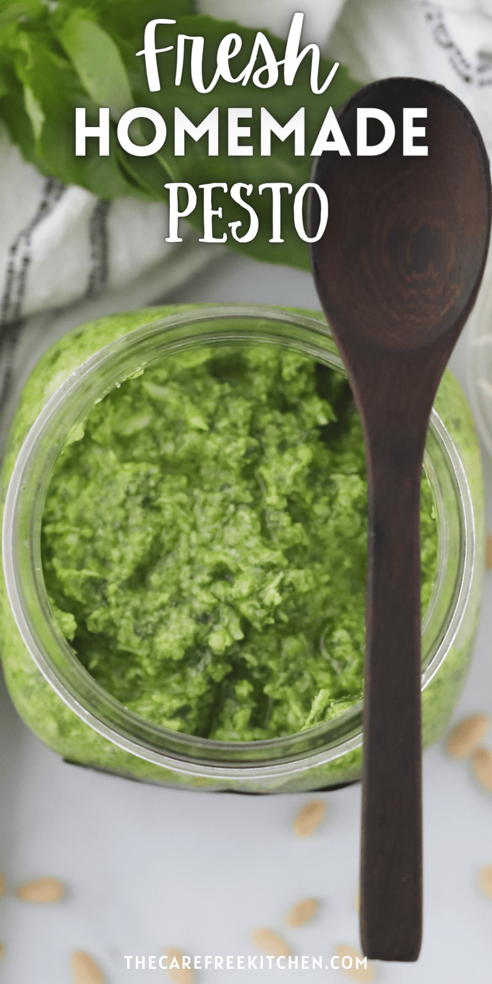 Fresh Homemade Pesto Recipe The Carefree Kitchen