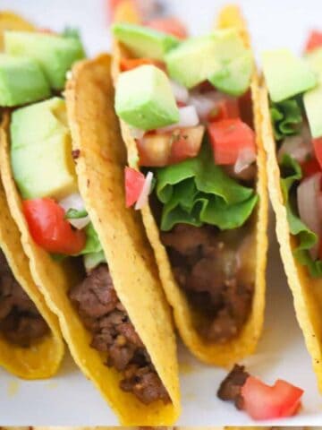 taco bar, easy ground beef taco recipe