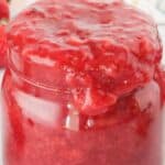 Strawberry Sauce, or strawberry syrup, perfect for waffles, ice cream, and more