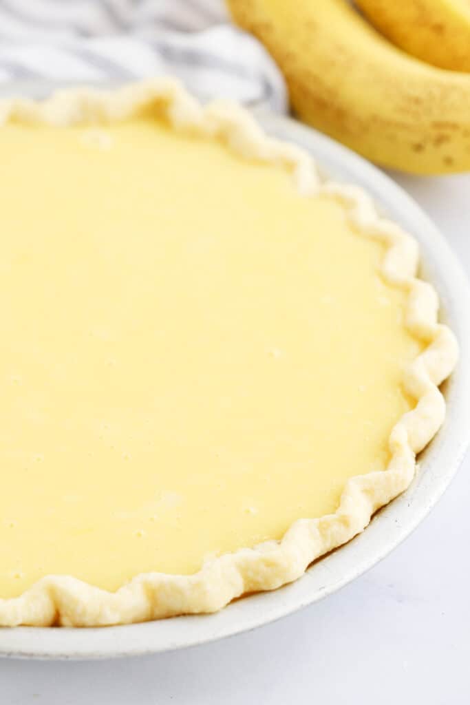  recipe for banana Cream Pie Recipe with a banana cream filling recipe and flaky pie crust.
