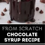 recipe for chocolate syrup, homemade chocolate sauce recipe.