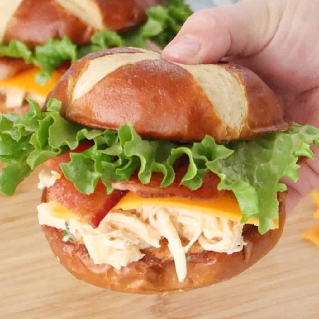 how to make crockpot buffalo chicken recipe, buffalo chicken sandwich recipe. Buffalo recipes.